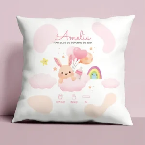 cojín natalicio bebé