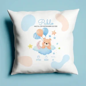 cojin natalicio personalizado