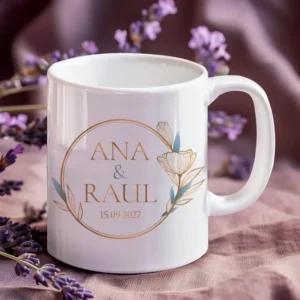 taza personalizada boda