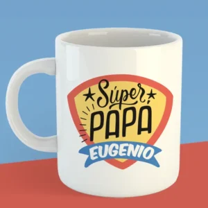 taza personalizada día del padre super papá