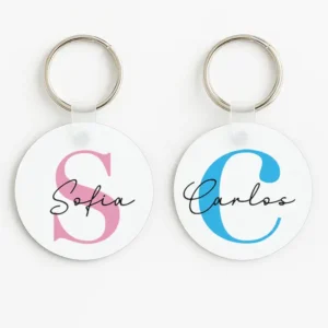 llavero para parejas personalizado