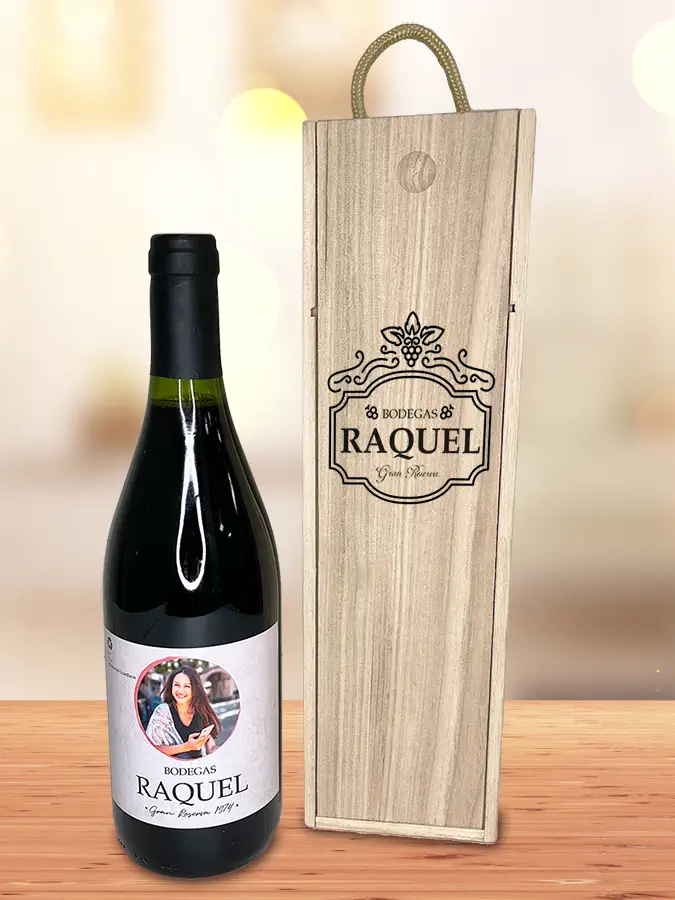 caja de vino personalizada