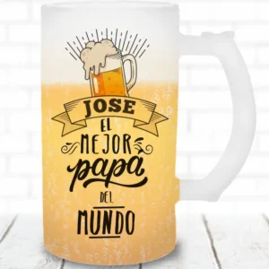 jarra de cerveza personalizada papa