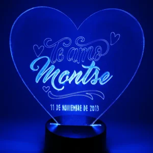 lampara personalizada para parejas
