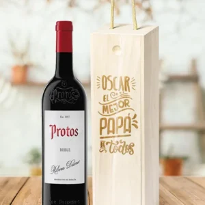 caja de vino personalizada papa