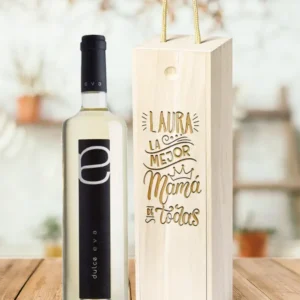 caja de vino personalizada mama