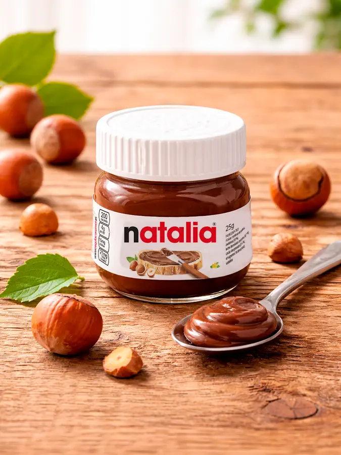 mini nutella personalizada