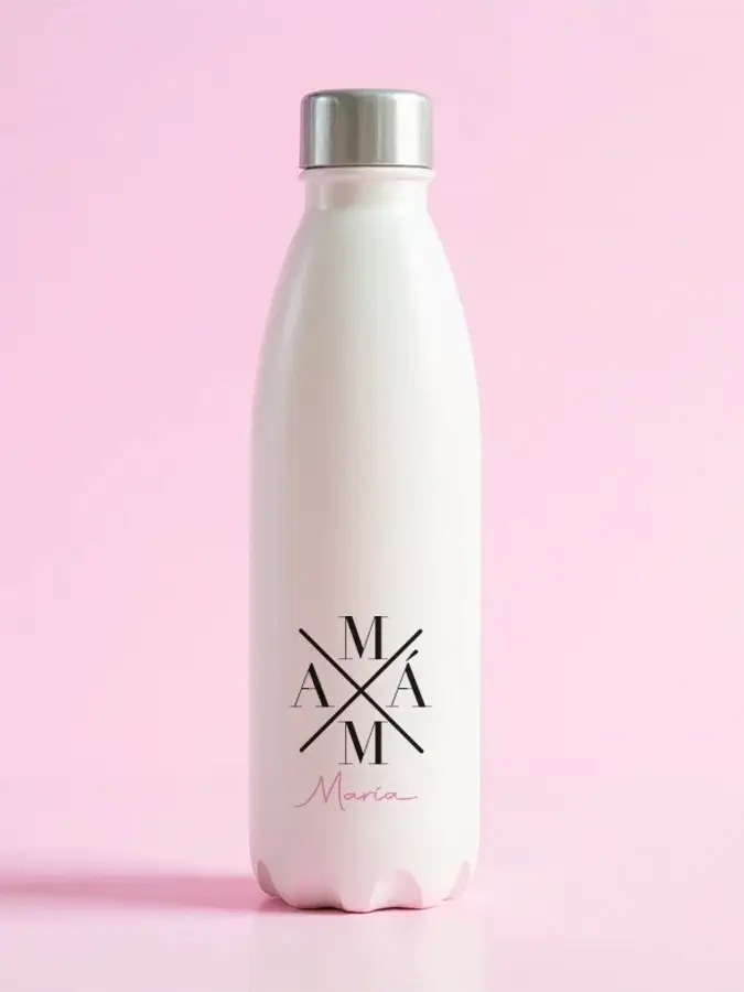 botella personalizada, botella térmica, regalos para mamá