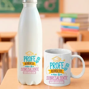 Pack Botella Térmica y Taza para Profes