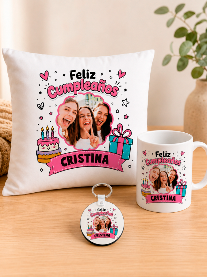 pack personalizado feliz cumpleaños